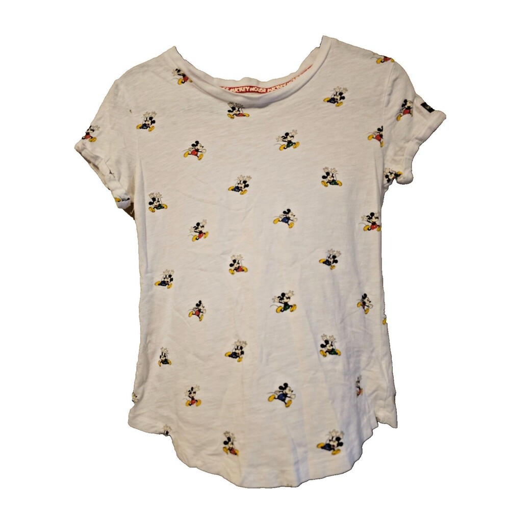 Disney Parks Women's Mickey Mouse All Over Print T-shirt Size Small